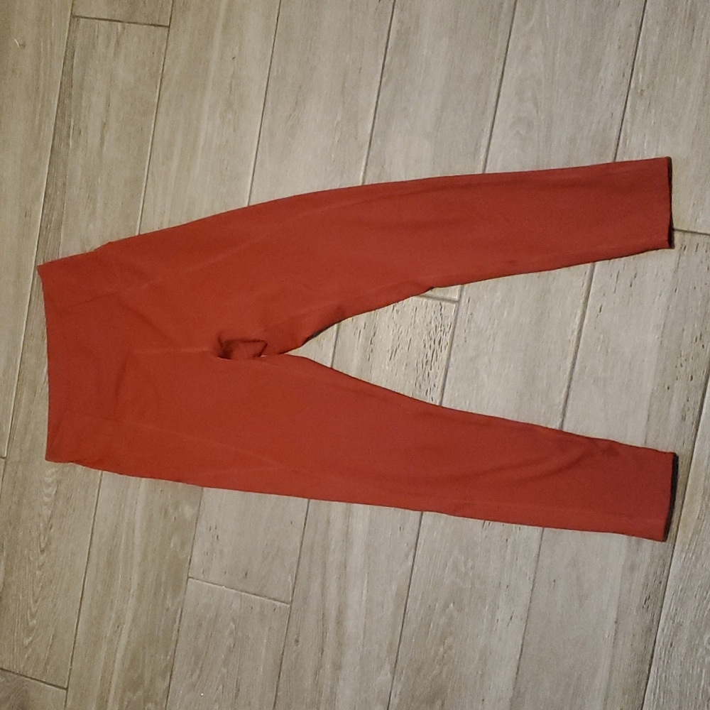 girlfriend collective Rust Red High-Rise Leggings